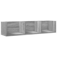 vidaXL Mueble de pared madera de ingeniería 75x18x16,5 cm Blanco, Negro, Roble Sonoma Mueble Almacenaje Estantería para Oficina, Estudio, Dormitorio Estantería/Librería/ mueble de Almacenamiento - details 6