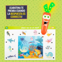 Juego Carotina Lisciani infantil 2 en 1 con bolígrado parlante, 1.000 preguntas, 24 piezas - details 2