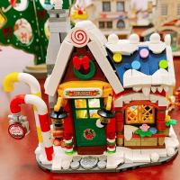 Set De Bloques De Construcción De Casa En La Calle De Navidad Para Niños Juguete Educativo DIY De Partículas Pequeñas Decoración Del Hogar Regalo Para Adolescentes Y Adultos - details 5