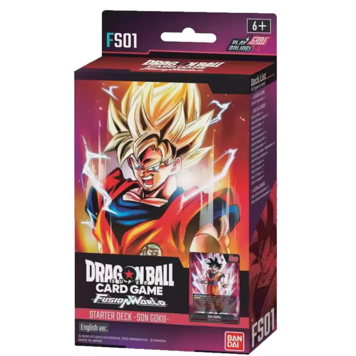 FS01 Dragon Ball Fusion World: Starter Deck Goku. Bandai Mazo de inicio preconstruido en inglés. Bandai - 1