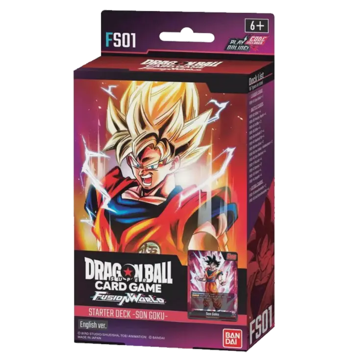 FS01 Dragon Ball Fusion World: Starter Deck Goku. Bandai Mazo de inicio preconstruido en inglés. Bandai - 1