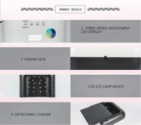 Secador De Uñas SUNUV SUN3 Con Tiempo Inteligente Y Memoria Lámpara LED UV 48W Para Uñas Con Pantalla Digital Invisibles - details 5