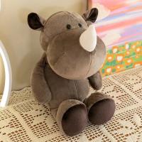 Muñeco De Peluche De 25cm Kawaii Con Animales Del Bosque León Tigre Elefante Mono Zorro Juguetes Para Dormir De Peluche Realistas Para Niños - details 29