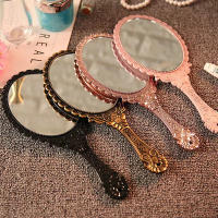 Espejo De Maquillaje Portátil Vintage 1Pcs Oval round Noble Restauración Moda Antigua Herramienta De Belleza Para Viajes - details 2