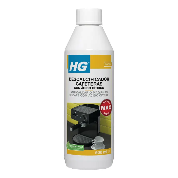 HG Descalcificador de Cafeteras Express y Monodosis, Sin Olor y Biodegradable - 500ml - 1