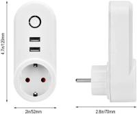 Enchufe Inteligente WiFi 16A Con Enchufe Israelita Control Por Voz De Alexa Y Google Home Función De Tiempo Tuya APP Hogar Inteligente Protección Contra Sobrecargas - details 13