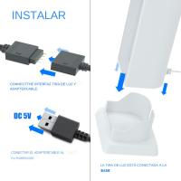 Lámpara Decorativa RGB LED Para Habitación Con Luz Nocturna Ambiental Bluetooth Para Gaming Y Retroiluminación De PC Y TV - details 5