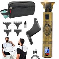 MISTIK  Maquinilla de afeitar y cortar pelo Kit de corte de barba Barbería en casa Kit de cuidado personal Afeitadora USB Regleta Babero o recoge pelo para espejo Buda 2.0 Maquina Hombre regalo reyes navidad MISTIK BEAUTY MADRID - details 5