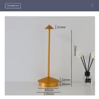 Lámpara De Mesa Recargable LED Con Sensor De Toque Luz Nocturna Sin Cable Para Lectura En Escritorio Para Restaurante Hotel Bar Habitación Dormitorio - details 6