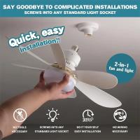 Ventilador De Techo Moderno Con Luz Y Control Remoto Combina Ventilador Y Luz LED Dimmable Para Decoración Interior Incluye Bombilla - details 2