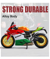 Moto De Escala 1:12 Para Niños Juguete De Metal Con Sonido Luz Y Absorción De Choque Simulación De Cadena Para Adolescentes - details 7