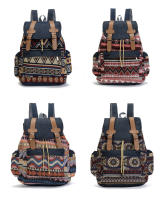 Mochila de Lona con Estampado Sólido para Mujeres Bolsa de Hombro para Estudiantes - details 3