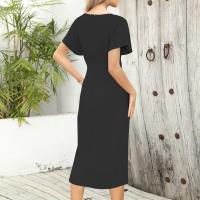Vestido Elegante De Verano Para Mujer Con Cuello En V Y Ajustado Vestido De Fiesta Casual Trabajo Envuelto Formal Vestido Largo Para Noche - details 9