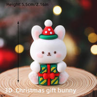 Topper De Pastel De Fiesta Animal De Dibujos Animados 3D INS Oso Conejo De Pascua Zodiac Chino Para Niños Decoraciones De Cumpleaños Boys O Girls Regalos PVC - details 6