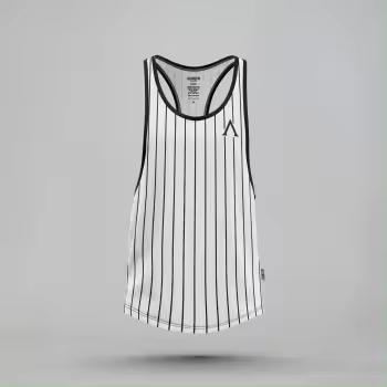 Agongym Stringer Muscle Era Striped White - 1