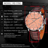 Reloj Mecánico De Moda Para Hombres PAGANI DESIGN PD-1790 42MM 10Bar Impermeable Cristal De Zafiro Pulsera De Cuero Acero Inoxidable Estilo Business - details 1