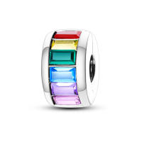 Encantos De Cocodrilo Plateado En Plata Con Dibujo Colorido Encantos Colgantes Para Pulseras Y Collares Joyería DIY - details 139