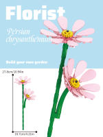 Bloques De Construcción Verde Plantas Y Flores En Macetas Juego De Puzzle Micropartículas Juguetes Ornamentales Para Niños - details 1
