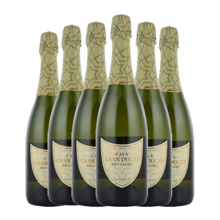 Gran Ducay cava brut nature 75 cl x 6 botellas. Total 4.5 litros - 1