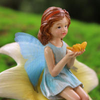 Juego De Flores Fae Para Decorar Un Ambiente Relajante Con Micro Paisajes De Macetas Adorno De Verano Para Exterior Estilo Fairy - details 3