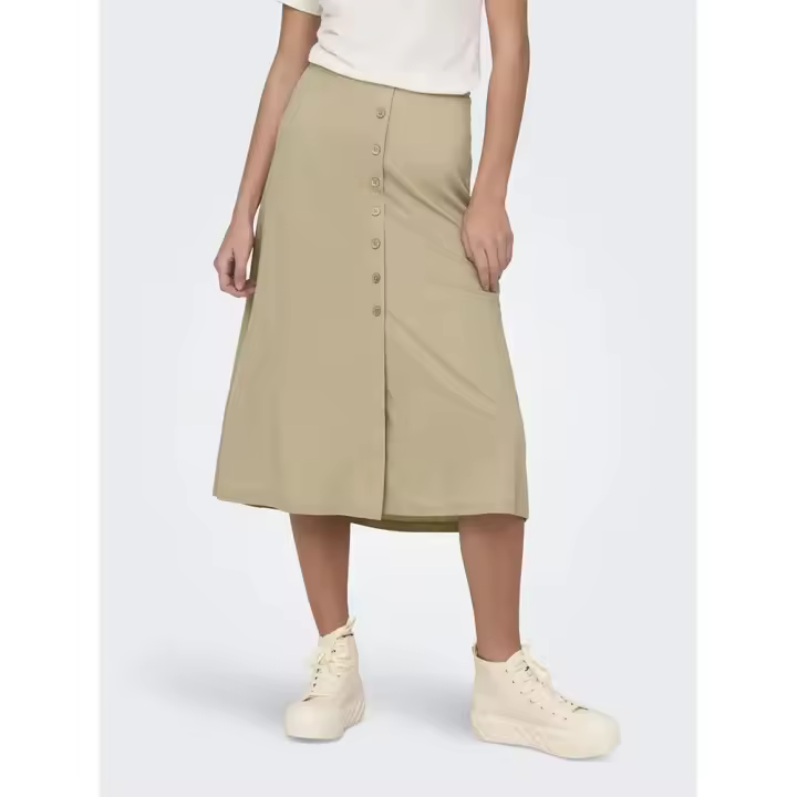 Ropa mujer Faldas Only Falda Midi Jany Beige - 1