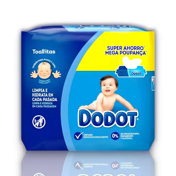 Dodot Toallitas Dermoactive - 0% Alcohol - 52 Toallitas - DODOT - 1