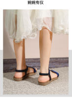 Nuevos zapatos de playa de alta gama de verano, ligeros, de lujo, a la moda, con diamantes de imitación, zapatos casuales para mujer, sandalias planas con banda elástica y punta con clip - details 24
