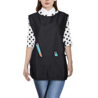 Delantal De Cabelletero Para Mujer Con Bolsillo Decorativo Ropa De Trabajo Para Peluquero Material De Algodón Accesorios De Salon - details 7