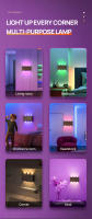 Lámpara De Pared Recargable RGB 6W Sin Cable Instalación Magnética Móvil 4000mAh Decoración Interior Hotel Dormitorio Pasillo Luz De Ambiente - details 1