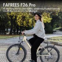 Bicicleta eléctrica de ciudad Fafrees F26 Pro de 26 pulgadas con cuadro bajito, bicicleta eléctrica 25 km/h, motor de 250 W, batería incorporada extraíble de 36 V 14.5 Ah, 7 velocidades Shimano, frenos de disco dobles, conectividad a aplicación - Dorado - details 0