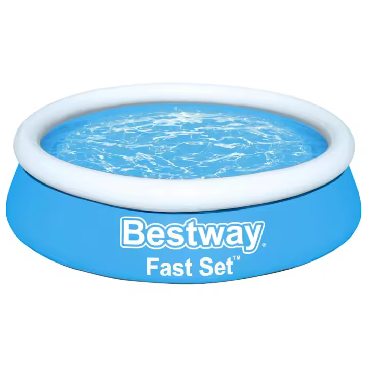 VidaXL Piscina hinchable Fast Set Bestway 940L diseño redondo azul Ø183x51 cm - 1