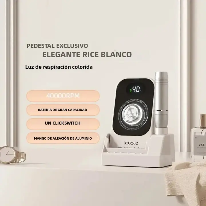 Máquina De Uñas Profesional 40000RPM Con Broca Eléctrica Para Manicura Herramientas De Pulido De Gel Portátil Con Ángulo De 180 Grados - 1