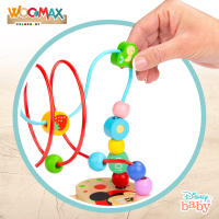 WOOMAX - Laberinto de madera Disney Baby 3D 18,5 cm, recorrido de cuentas, Mickey y Minnie, juguete educativo, juega y aprende, juego para bebés +18 meses - details 2