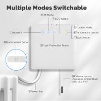Termostato Inteligente ZigBee Para Calefacción Por Cable Piloto Soporte Para Radiador Ecowatt Monitoreo De Electricidad Con Control Remoto Compatible Con Alexa - details 7