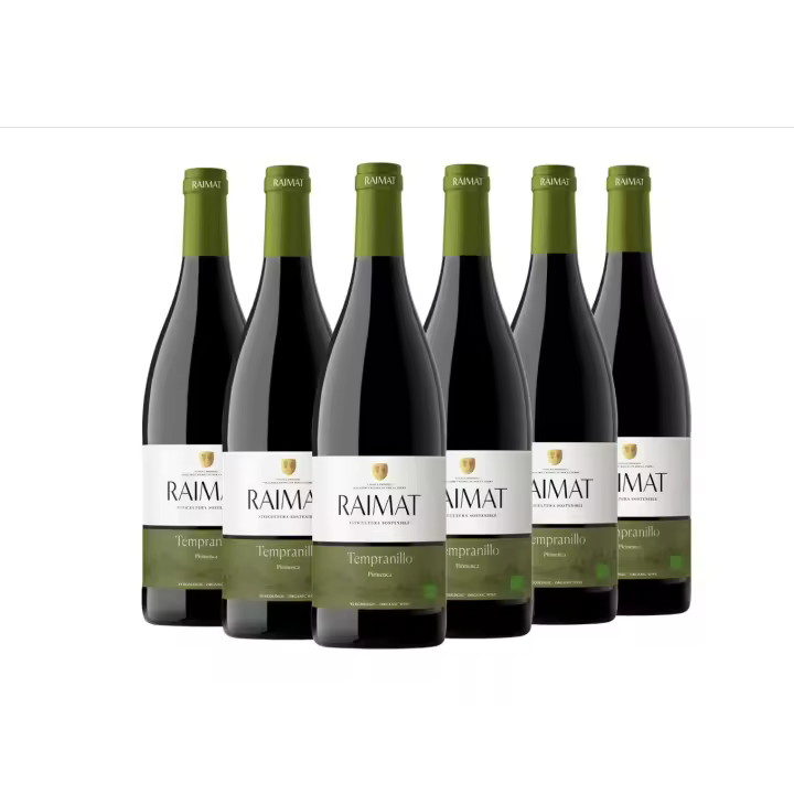 Raimat Tempranillo Pirinenca Ecológico - Vino Tinto - Caja 6 botellas 75cl - 1