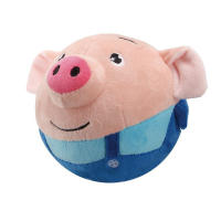 Muñeco De Peluche Animado Con Música Y Vibración Juguete Interactivo Eléctrico Para Mascotas Resistente Mordida Bola Saltarina De Cerdo Para Perros - details 11