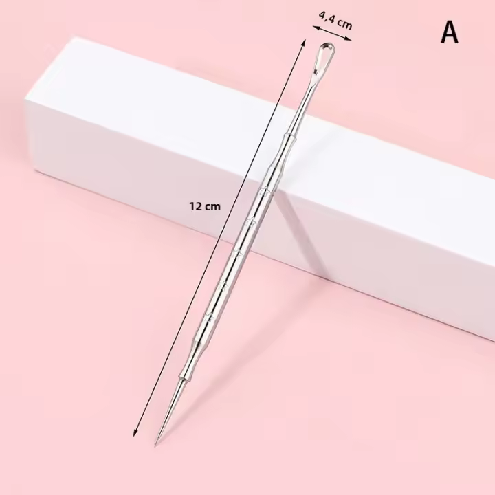 Herramienta De Eliminación De Acné Con Puntos Negros Y Quistes Herramienta De Extracción De Comedones Y Limpieza De Poros Con Agujas Para Limpiar La Cara - 1
