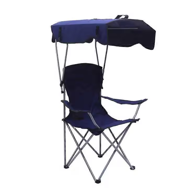 Sillas plegables al aire libre con la sombra, sillas plegables que acampan portátiles - 1