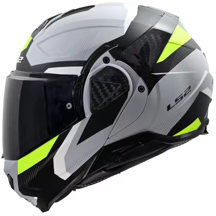 CASCO LS2 MODULAR FF910 ADVANT II TRIPLE GRIS-AMARILLO talla S - 1