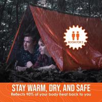 Carpa De Camping Para 2 Personas Impermeable Kit De Supervivencia De Emergencia Matriz Al Aire Libre Carpa De Escape - details 3