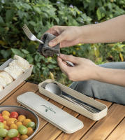 Set De Utensilios De Cocina De Camping De Titanio Boundless Voyage Cuchillo Fork Cuchara Conjunto De Chopsticks Para Viajes Y Expediciones - details 9