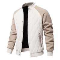 Chaqueta gruesa acolchada de terciopelo para hombre, chaqueta informal europea y americana, chaqueta superior de manga raglán, novedad de Otoño de 2024 - details 2