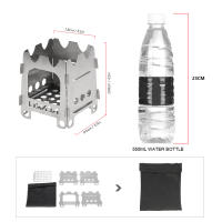Estufa De Camping Lixada De Titanio Ultraligera Plegable Para Exterior Pesca Senderismo Material De Aluminio Un Pieza - details 14