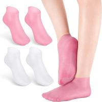 Calcetines De Cuidado De Pies Con Gel De Silicona Para Hidratación Y Alivio Del Dolor Protección Contra Piel Muerta Y Agrietada Herramientas De Pedicura Para Mujeres - details 0