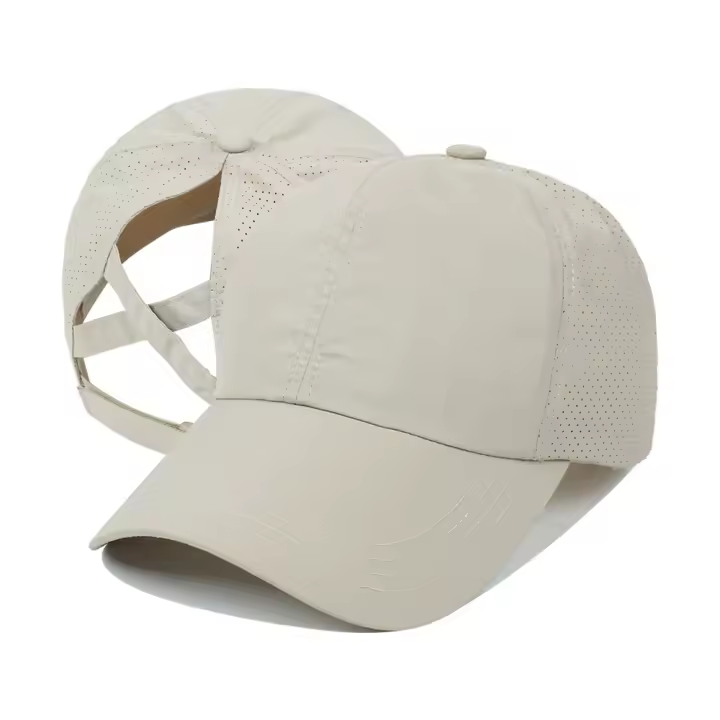 Gorro De Béisbol Para Mujer Secado Rápido Transpirable Protección Solar Sombrero De Verano Ajustable Con Placa Lumínica Casual - 1