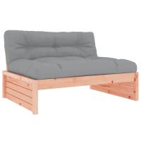 vidaXL Sofá central madera maciza de pino 120x80 cm Pino natural, Pino blanco, Pino gris Conjunto Terraza Muebles Jardín Exterior Juego de Muebles de jardín Mueble Jardín Exterior Muebles de Salon Exterior - details 5