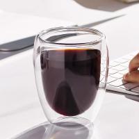 Taza Aislada De Vidrio De Doble Capa Para Café Té Vino Cerveza Leche 150/250/350/450ml Resistente Al Calor Y Frío - details 5