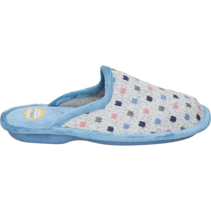 COSDAM | Zapatillas de Casa Destalonadas Cosdam para Mujer – Zapatillas de Casa en Color Azul con Dibujos – Zapatilla sin cierres – Cómodas y Ligeras – Confort – Modelo 4507 - 1