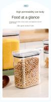 Juego De 4 Botellas Selladas De Gran Capacidad Para Almacenamiento De Cereales Transparente Plástico Resistente Al Humo En La Cocina - details 2