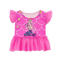 3PCS Traje De Sirena Para Niñas Traje De Baño Princesa Conjunto De Natación Polyester Elastane Estilo Mermaid Summer Swimable - details 7
